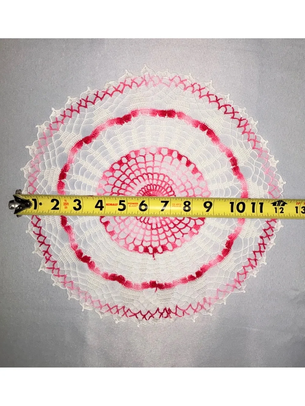 Set of 2 Vintage Crocheted Doilies, 12